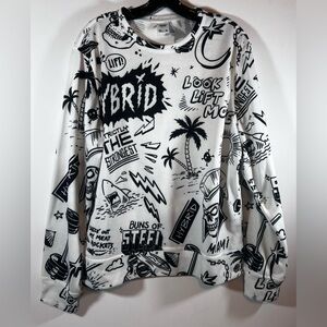 Hybrid Legacy  Crewneck Sweatshirt Men’s Large All Over Print Performance Method
